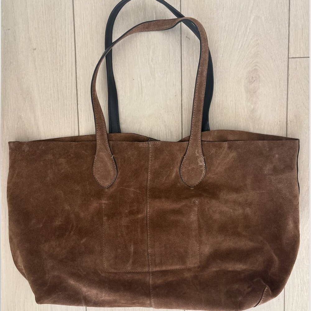 Suede Tote Bag